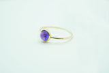 【新作】【カラーリング】~あめだまピュアリング~ K10YG アメジスト カラーストーン リング 指輪 おしゃれ【可愛い】【プレゼントにおすすめ】