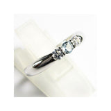 誕生石 3ストーン リング 【誕生石3月】