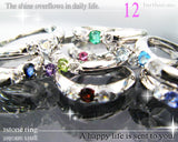 誕生石 3ストーン リング 【誕生石7月】