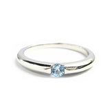 誕生石 一粒カラーストーン リング 【誕生石3月】