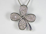 PT プラチナダイヤクローバー ペンダント ネックレス