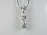 K18WG ホワイトゴールド ダイヤモンド ペンダント ネックレス