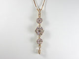 K18PG ピンクゴールド ダイヤモンド ペンダント ネックレス