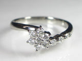 PT プラチナ900ダイヤフラワー リング