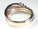 K18WG ホワイトゴールド/PG ピンクゴールド ダイヤモンド リング