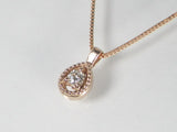 K10PG ピンクゴールド ダイヤモンド ペンダント ネックレス