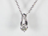 K18WG ホワイトゴールド ダイヤモンド ペンダント ネックレス
