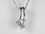 K18WG ホワイトゴールド ダイヤモンド ペンダント ネックレス