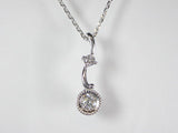 K18WG ホワイトゴールド ダイヤモンド ペンダント ネックレス