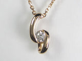K18PG ピンクゴールド ダイヤモンド ペンダント ネックレス