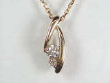 K18PG ピンクゴールド ダイヤモンド ペンダント ネックレス