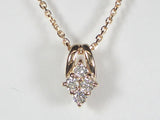 K18PG ピンクゴールド ダイヤモンド ペンダント ネックレス