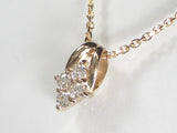 K18PG ピンクゴールド ダイヤモンド ペンダント ネックレス