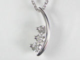 K18WG ホワイトゴールド ダイヤモンド ペンダント ネックレス