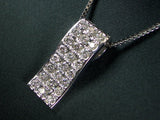 K18WG ホワイトゴールド ダイヤモンド ペンダント ネックレス