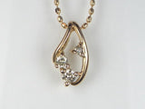 K18PGダイヤ ペンダント ネックレス