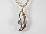 K18PGダイヤ ペンダント ネックレス