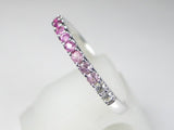 K18WGピンクサファイア リング 【誕生石9月】