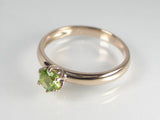 K18PGペリドット リング 【誕生石8月】