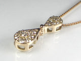 K18PGダイヤ ペンダント ネックレス