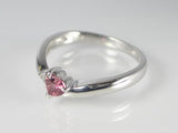 K18WGピンクトルマリン/ダイヤ リング 【誕生石10月】