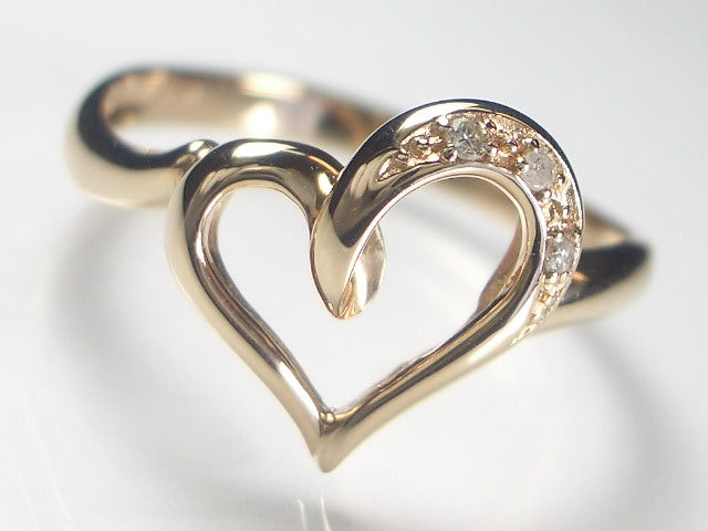 K18PGダイヤハート リング – オールジュエリー公式ショップ