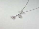 K18WGダイヤ ペンダント ネックレス