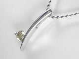 K18WGダイヤ ペンダント ネックレス