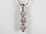 K18PGダイヤ ペンダント ネックレス
