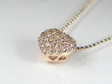 K18PGダイヤ ペンダント ネックレス