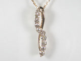 K18PGダイヤ ペンダント ネックレス