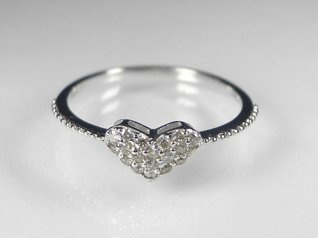 K10WGダイヤハート リング – オールジュエリー公式ショップ