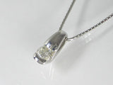 K18WGダイヤ ペンダント ネックレス