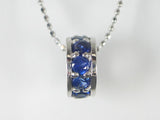 K18WGサファイア ペンダント ネックレス 【送料無料】