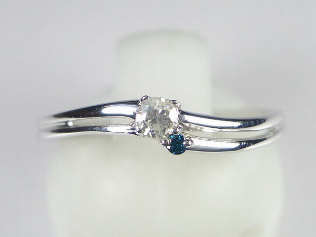 K18WG ブルーダイヤモンド リング 新品】K18WG ブルーダイヤモンド0.20ct リング 花 – ABABIL.gems