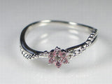 K18WGピンクトパーズ リング 【誕生石11月】
