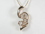K18PGダイヤ ペンダント ネックレス