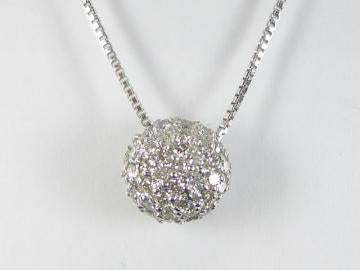 ダイヤモンドネックレス★K18WGホワイトゴールド★ダイヤモンド0.18ct★レディースペンダント★普段使い★おしゃれ★ K18WG ダイヤモンド ネックレス 新品仕上げ済み ホワイトゴールド