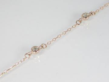 k10PGダイヤモンドブレスレット K10PG ダイヤモンド ブレスレット|festaria Online Shop