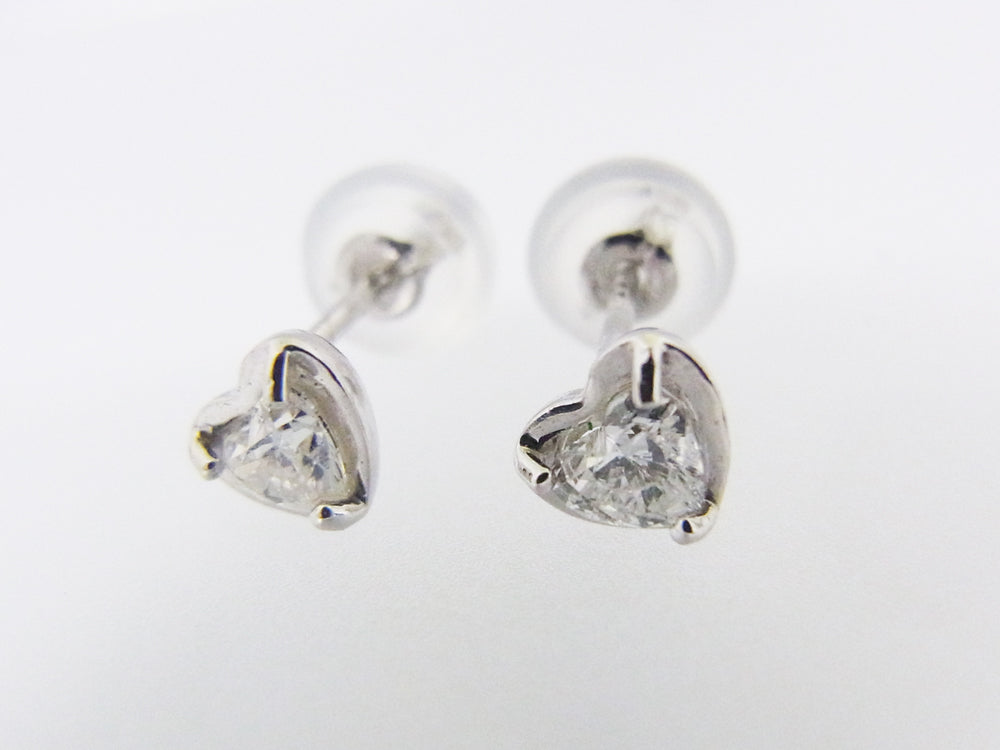Pt900/ Pt850 ダイヤモンド ピアス 0.479ct ハート