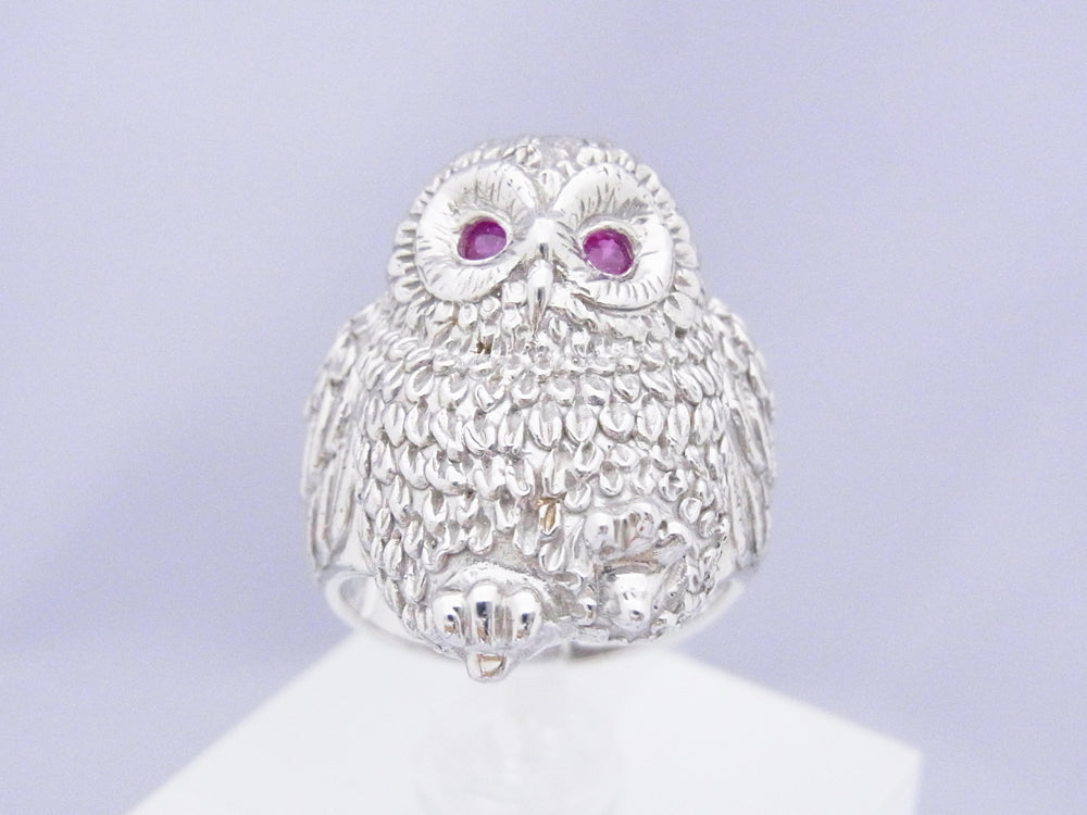 Swarovski フクロウモチーフリング13号