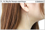LAスタイル!ハンドメイド フープピアス タイプ2