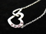 ピンクトルマリン リンク・ハート☆ペンダント ネックレス ☆【数量限定セール】