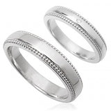 シンプルライン ペアリング (ロジウムコーティング)