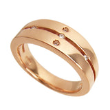 シンプルライン ペアリング (PinkGold・Blackコーティング)