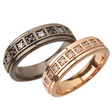 ストーンライン ペアリング (PinkGold・Blackコーティング)