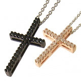 with me *ラインクロス ネックレス (PinkGold・Blackコーティング