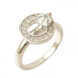 with me プチハート&サークル リング (ホワイトゴールド)