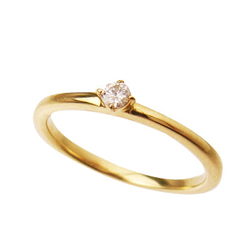 リング ゴールド ピンキーリング ダイヤモンド ホワイトゴールドk18 一粒 18金 極細 華奢 スパイラル 指輪 送料無料 ホワイトデー 2024