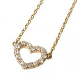 K10オープンハートDia ペンダント ネックレス (Gold)